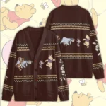 Winnie-the-Pooh Knitted V-neck Cardigan – TMTHU9506