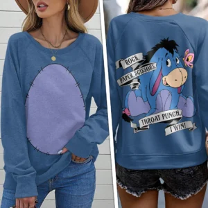 Winnie-the-Pooh x Eeyore Round Neck Raglan Sleeve Sweatshirt – HOATT20761