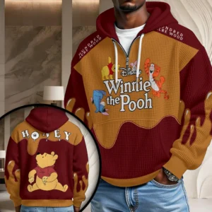 Winnie-the-Pooh 3D Unisex Waffle Hoodie - HOATT20866