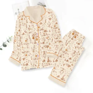 Winnie-the-Pooh Satin Pajama Set with Piping - TANTN25737