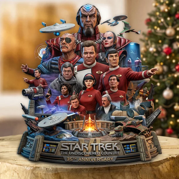 Star Trek VI: The Undiscovered Country 35th Anniversary Custom Shape Acrylic Plaque - TMTHU9941