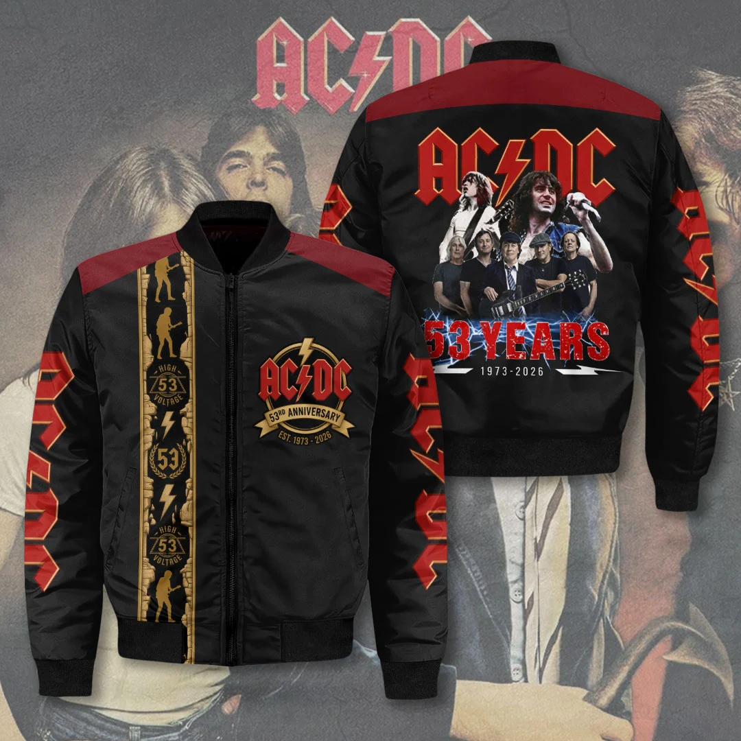 AC/DC 53rd Anniversary 2026 3D Bomber Jacket - TMTHU10004