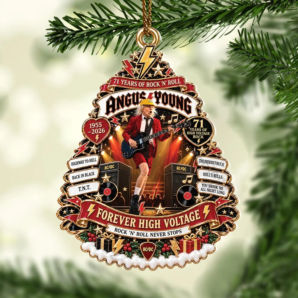 AC/DC Custom Shape 2-side Printed Acrylic Ornament - HOATT21523