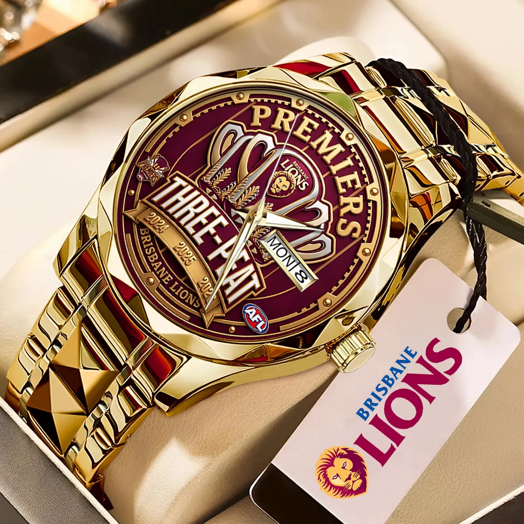 Brisbane Lions 2026 AFL Premiers Alloy Luxury Quartz Watch - TMTHU10072