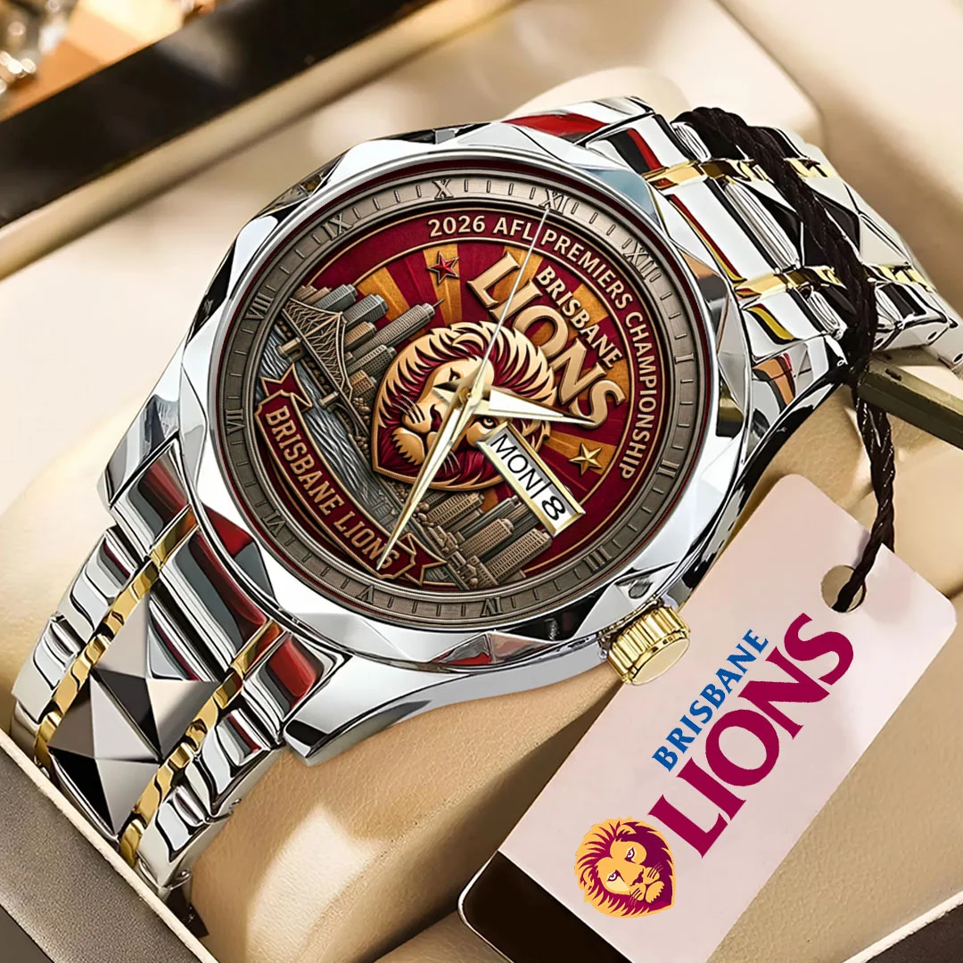 Brisbane Lions 2026 AFL Premiers Alloy Luxury Quartz Watch - TMTHU9805