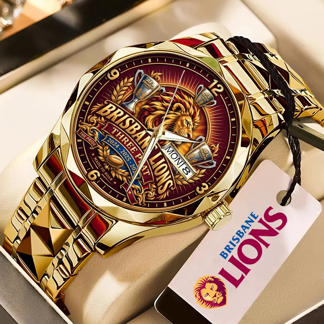 Brisbane Lions 2026 AFL Premiers Alloy Luxury Quartz Watch - TMTHU9810