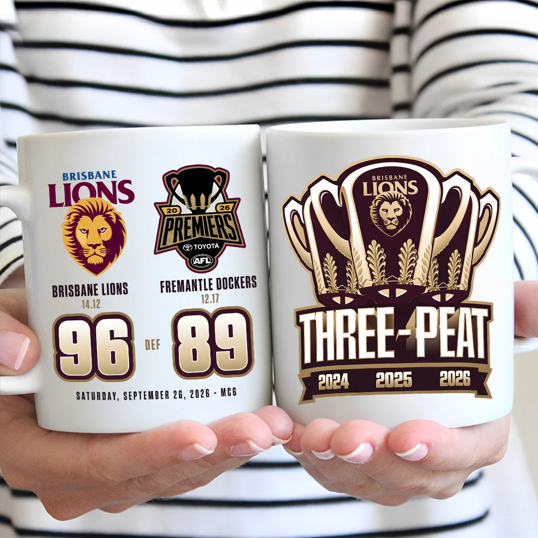 Brisbane Lions 2026 AFL Premiers Ceramic Mug - MAITM15284