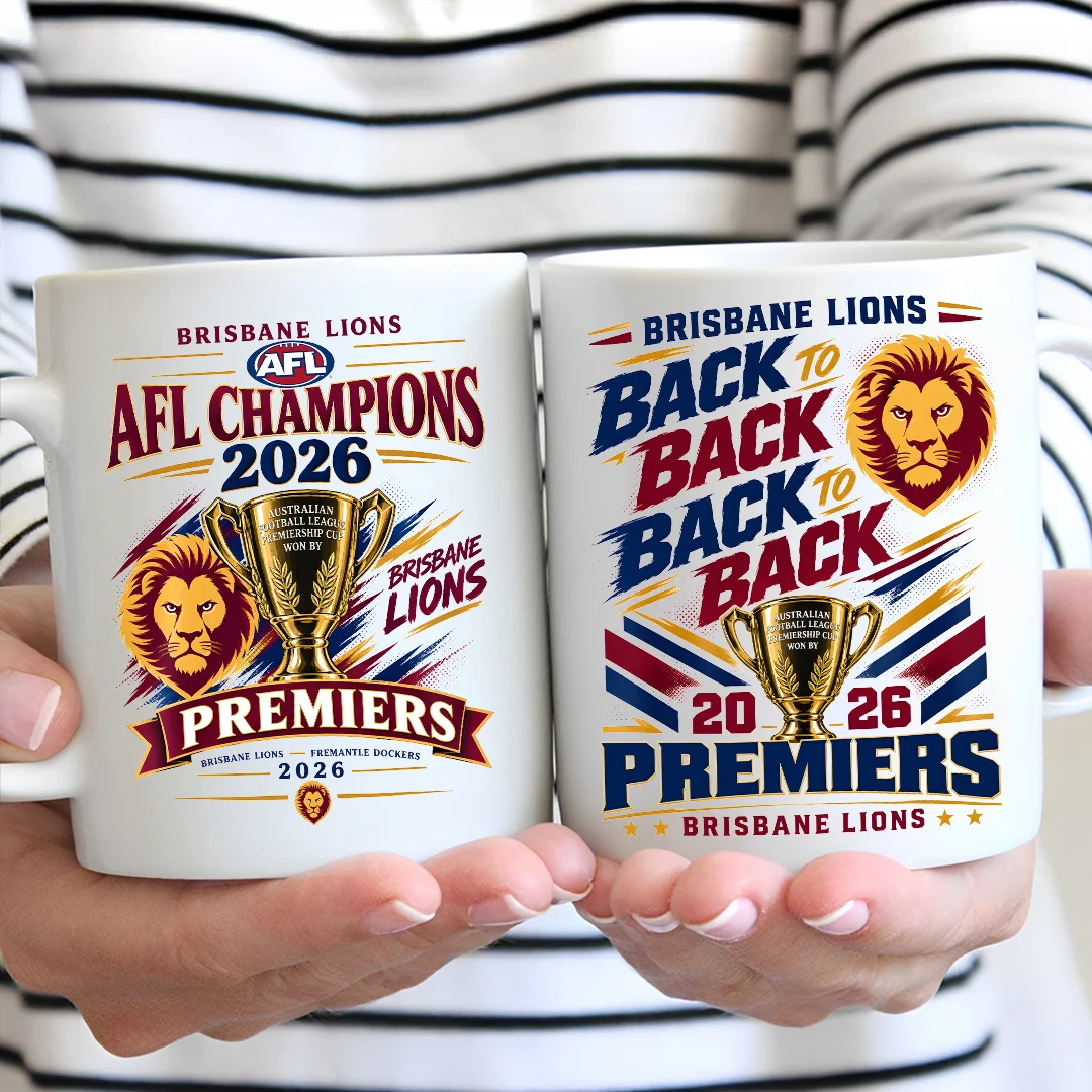Brisbane Lions 2026 AFL Premiers Ceramic Mug - MAITM15285
