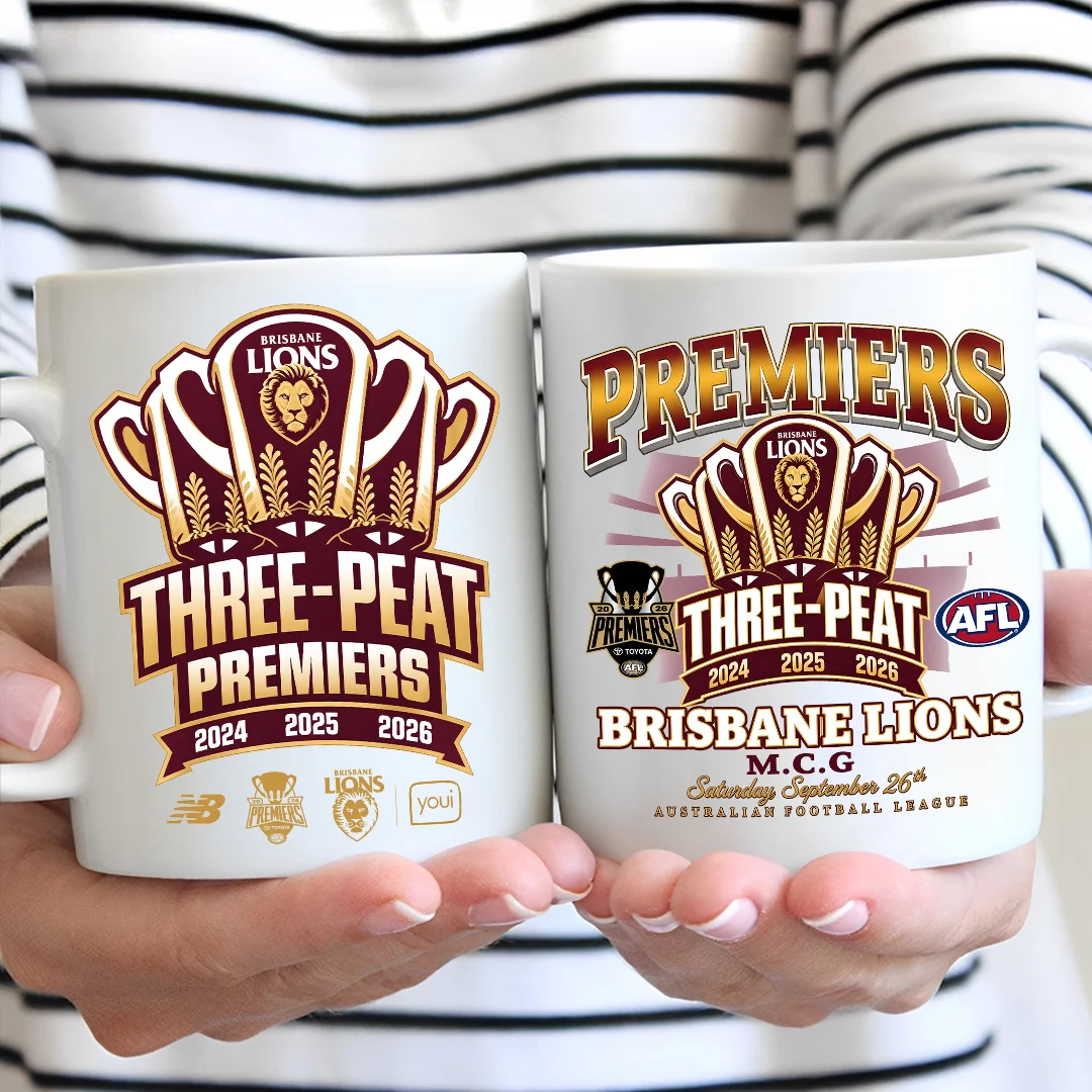 Brisbane Lions 2026 AFL Premiers Ceramic Mug - MAITM15286