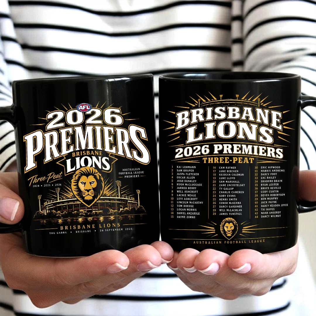 Brisbane Lions 2026 AFL Premiers Ceramic Mug - MAITM15296