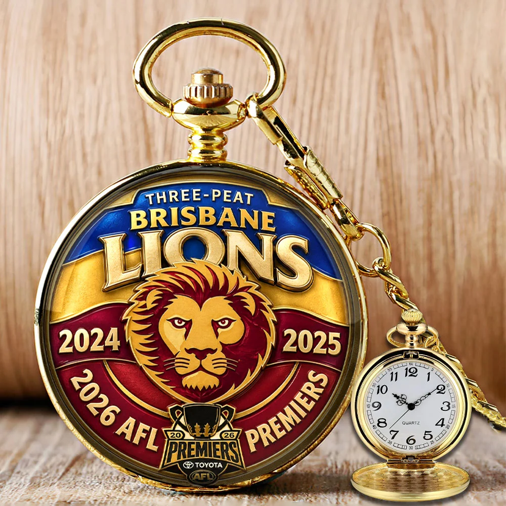 Brisbane Lions 2026 AFL Premiers Pocket Watch - MAITM15378