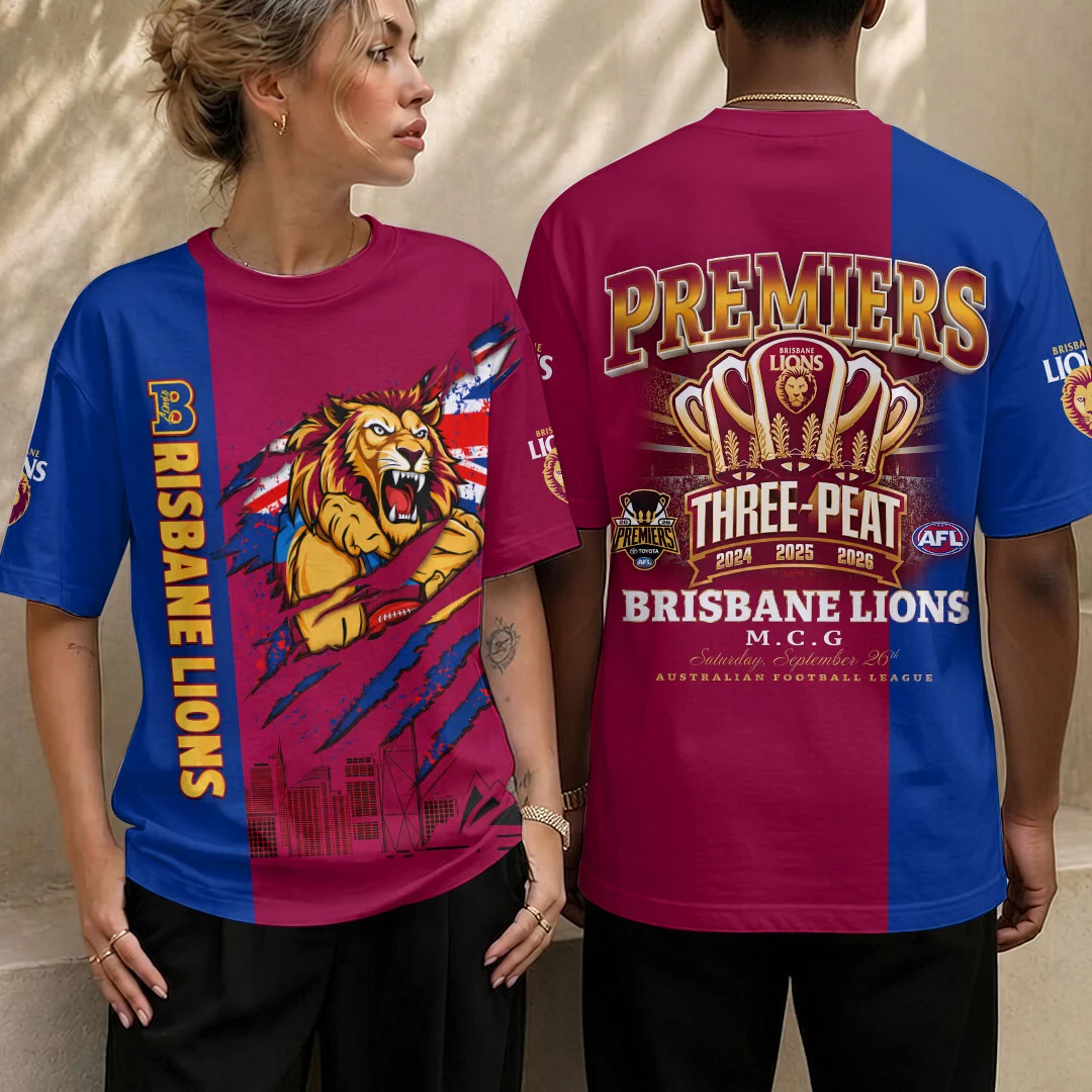 Brisbane Lions 2026 AFL Premiers 3D Apparel - HOATT26738