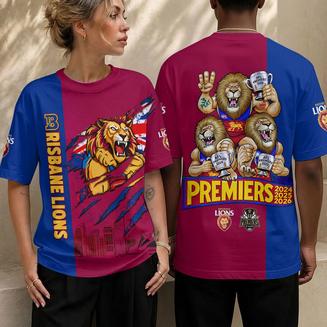 Brisbane Lions 2026 AFL Premiers 3D Apparel - HOATT26739