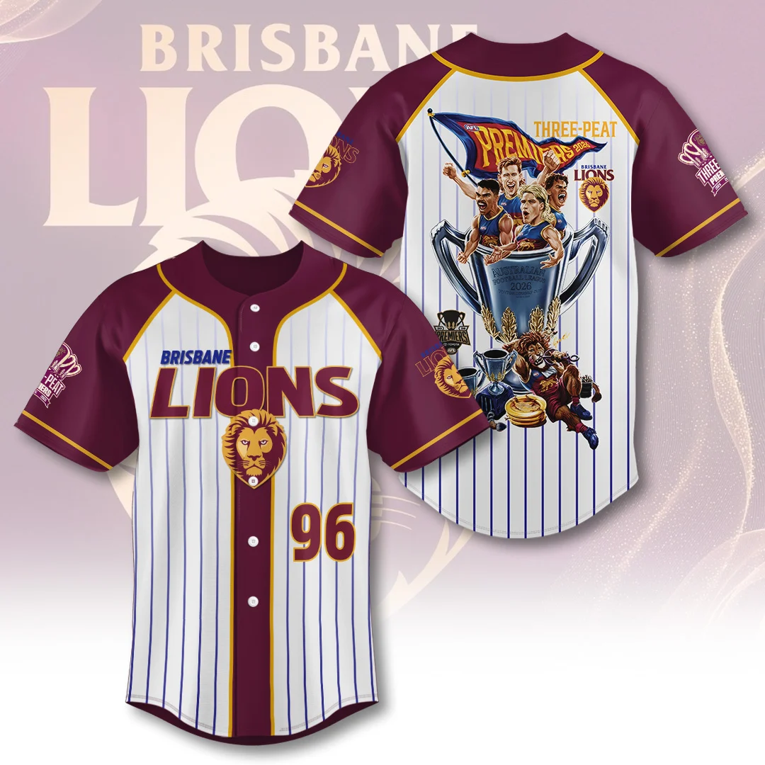 Brisbane Lions 2026 AFL Premiers Baseball Jersey - TANTN26208