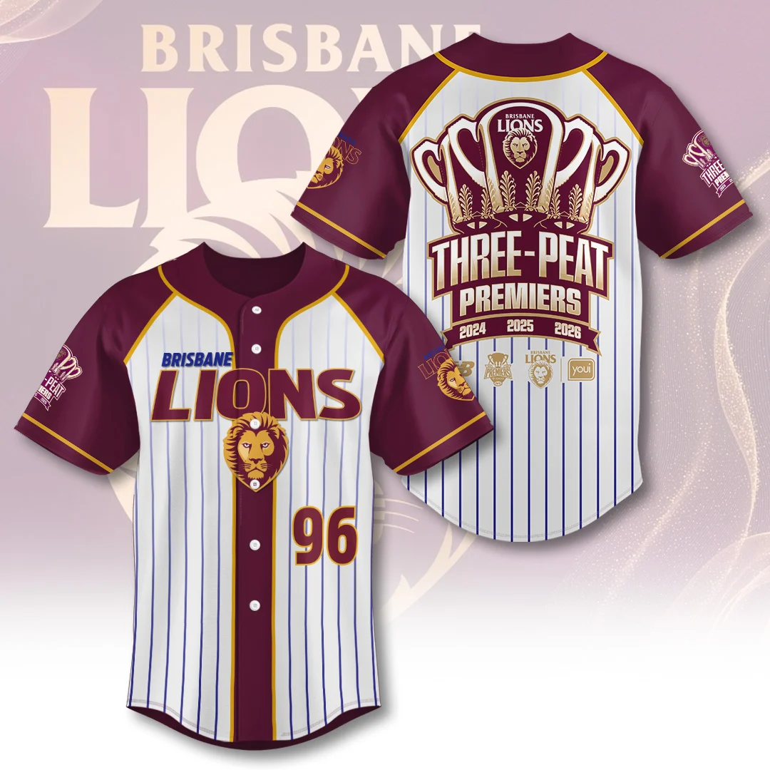 Brisbane Lions 2026 AFL Premiers Baseball Jersey - TANTN26209