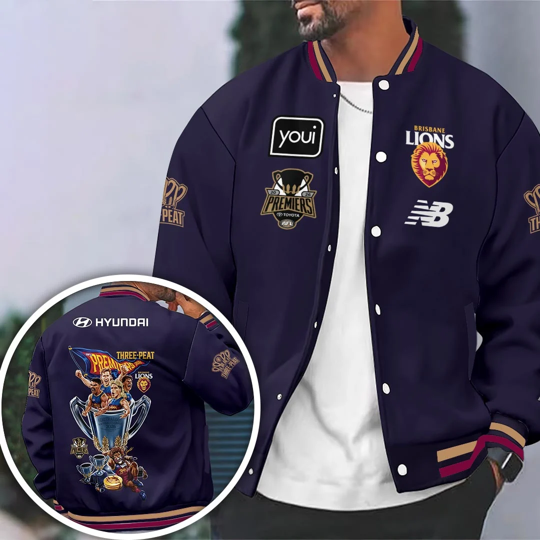 Brisbane Lions 2026 AFL Premiers Varsity Jacket - HOATT26820