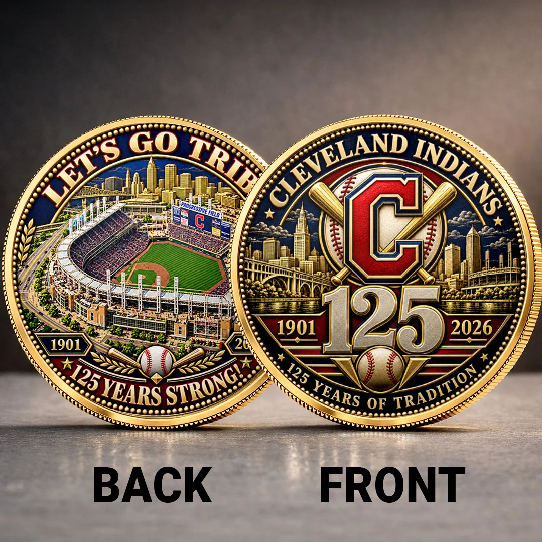 Cleveland Indians 125th Anniversary Commemorative Coin - TANTN26135