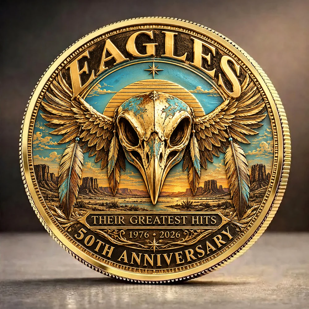 Eagles Band: Their Greatest Hits 50th Anniversary Commemorative Coin - GNE9011