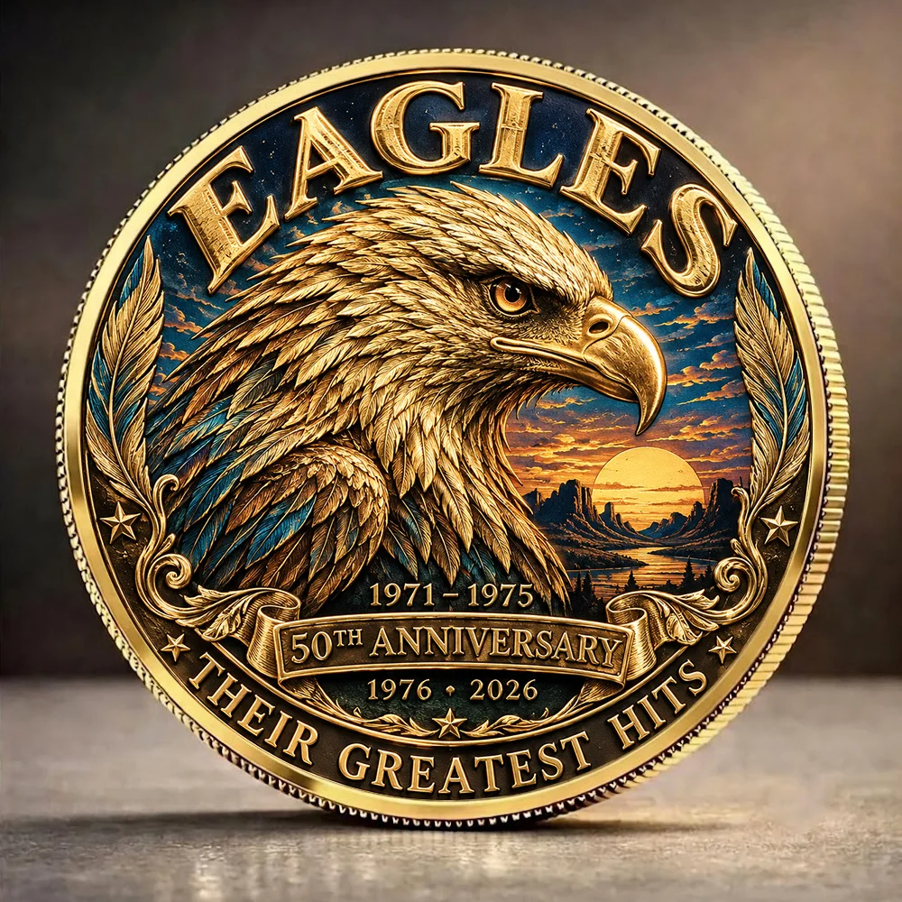 Eagles Band: Their Greatest Hits 50th Anniversary Commemorative Coin - GNE9012