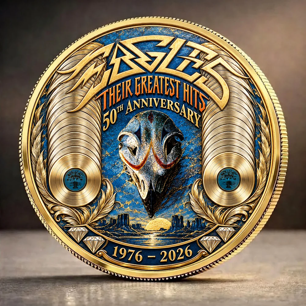 Eagles Band: Their Greatest Hits 50th Anniversary Commemorative Coin - GNE9015