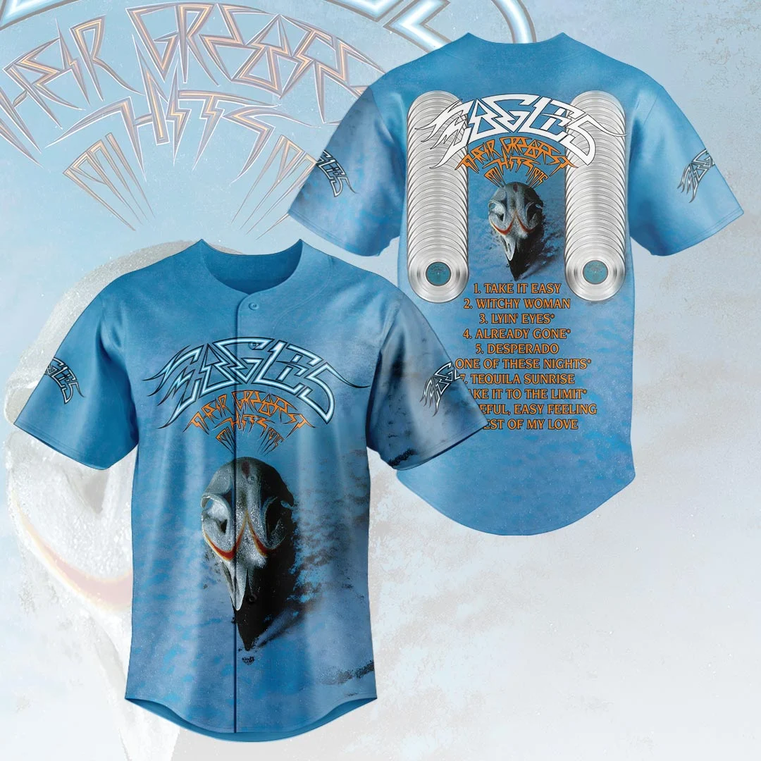 Eagles Band Their Greatest Hits 50th Anniversary Baseball Jersey - HOATT21581