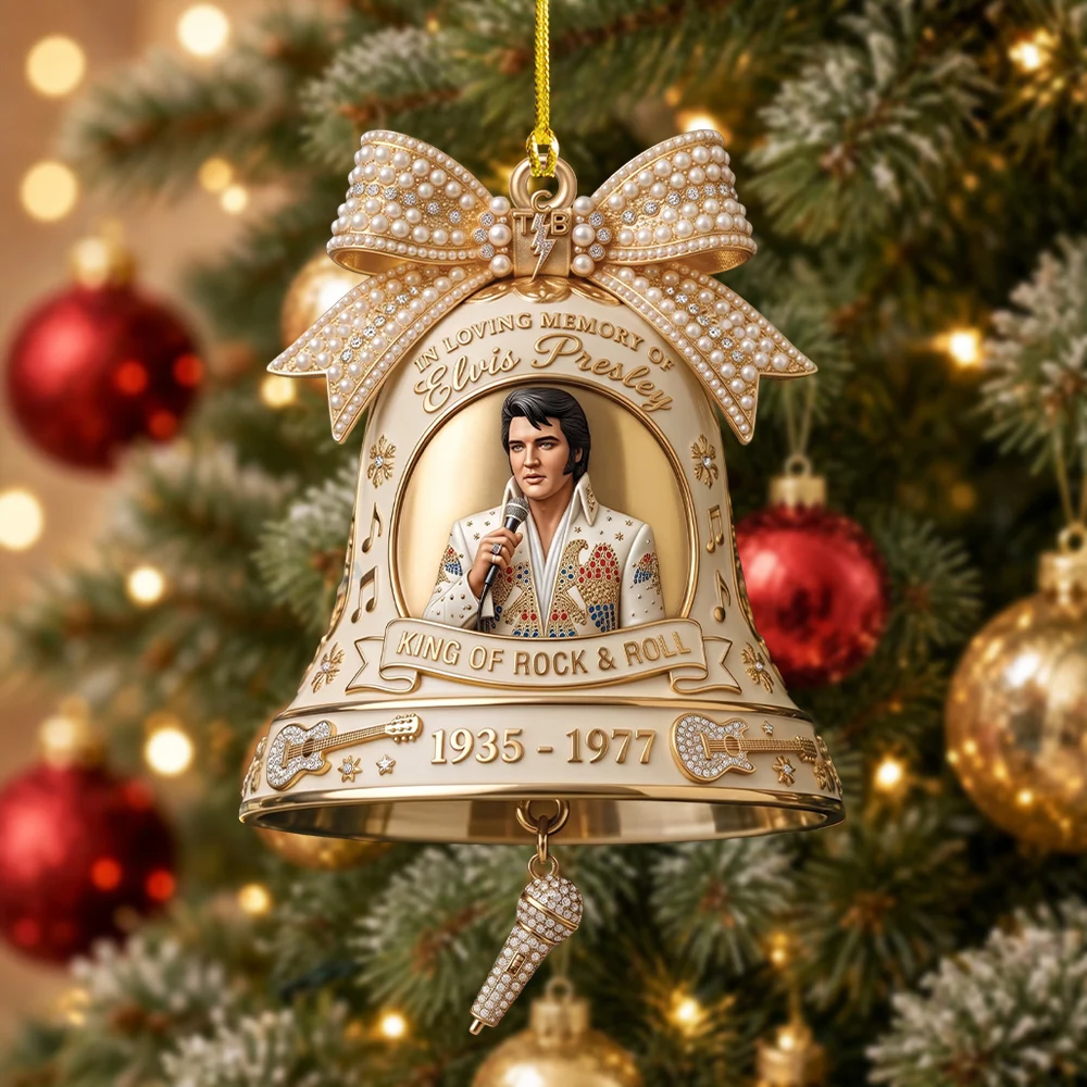 Elvis Presley Custom Shape 2-side Printed Acrylic Ornament - TMTHU9748
