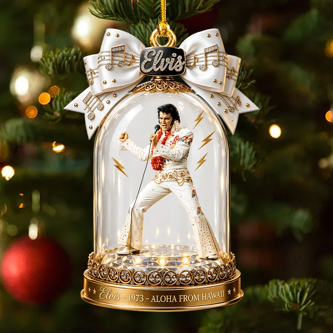 Elvis Presley Custom Shape 2-side Printed Acrylic Ornament - HOATT21460
