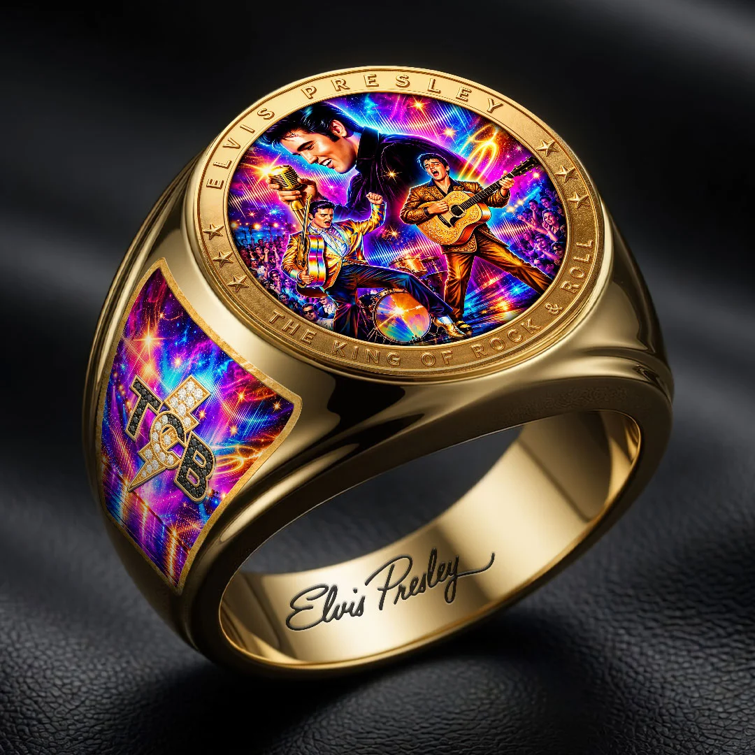 Elvis Presley 3D Engraved Ring - HOATT21672