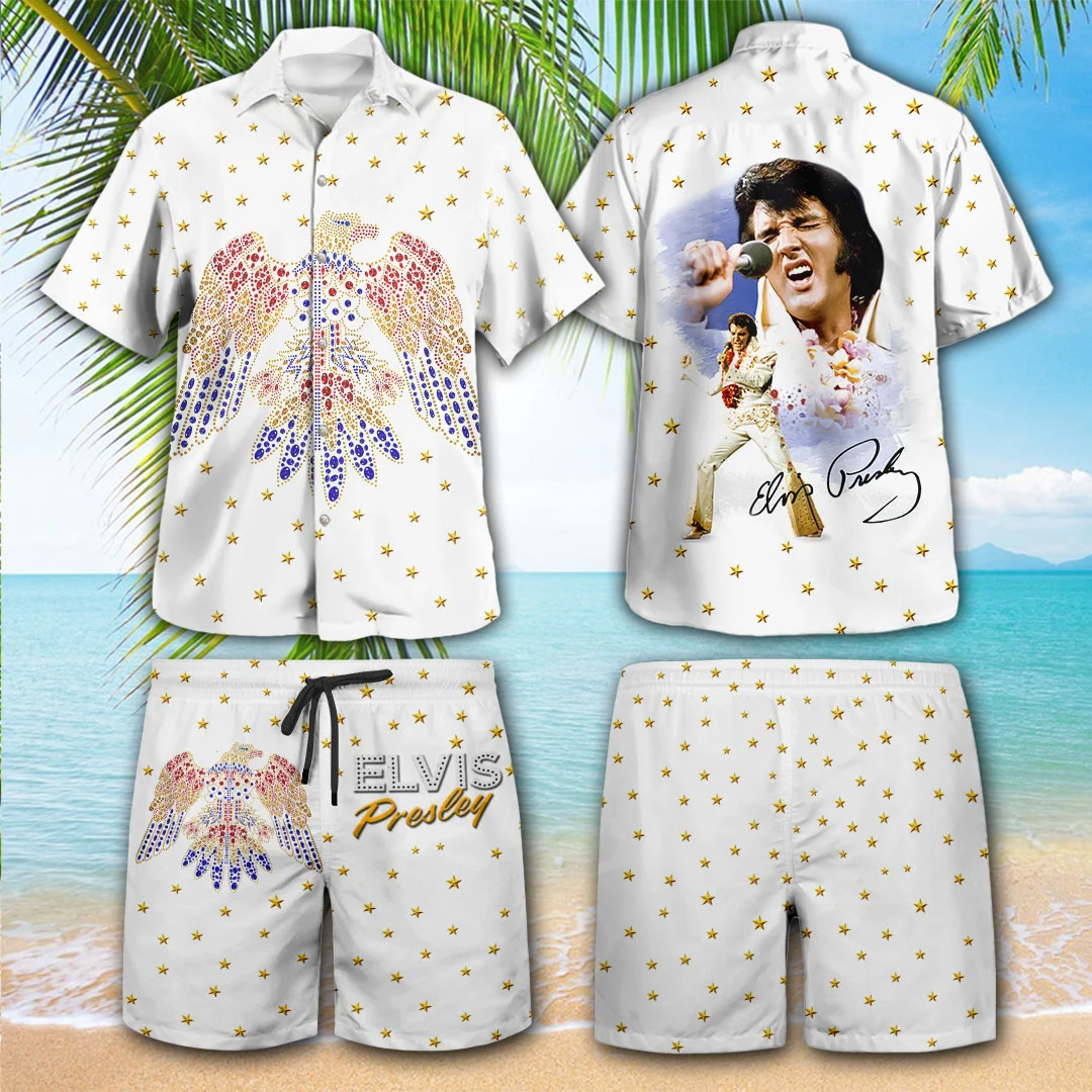 Elvis Presley 3D Hawaiian Apparel - HOATT21426
