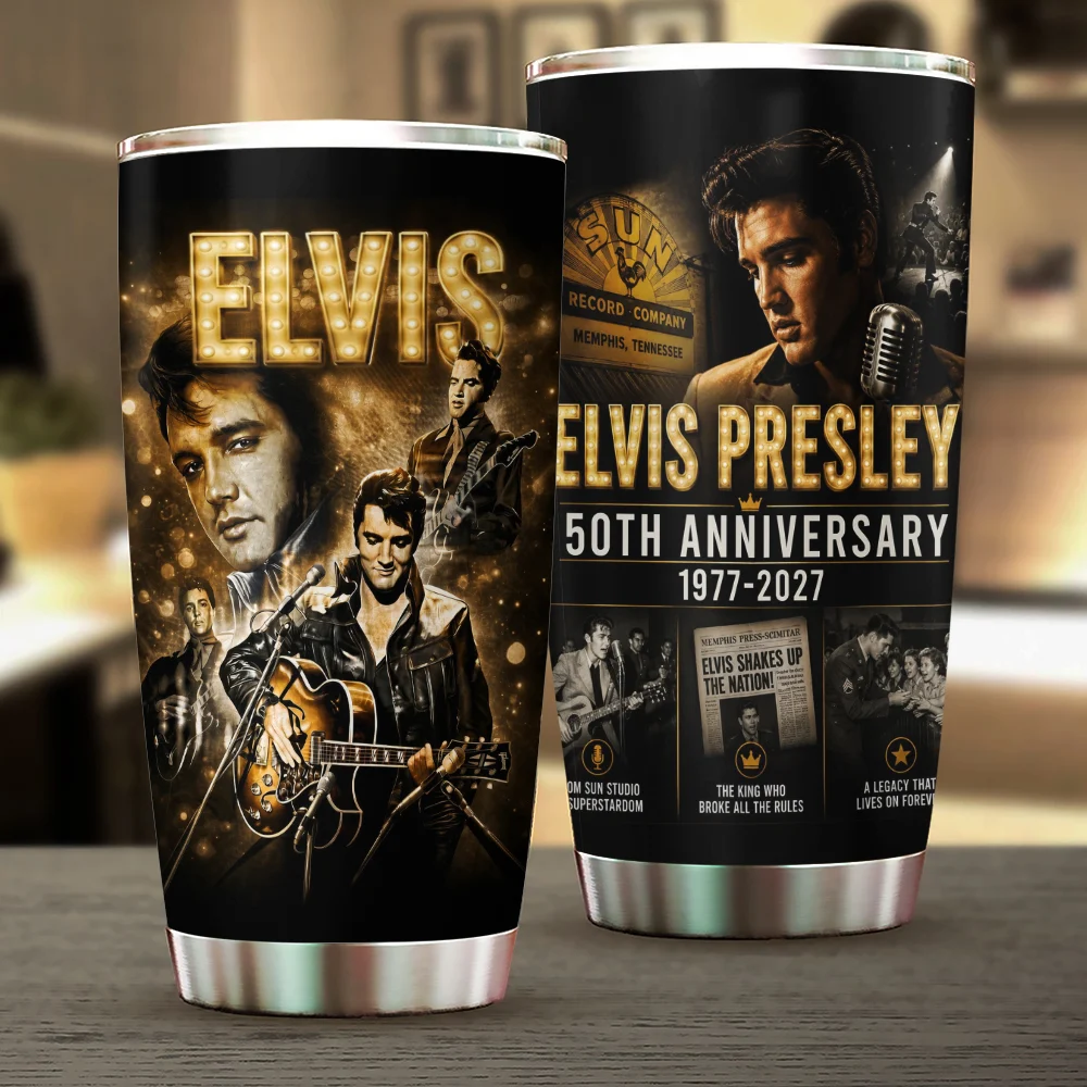 Elvis Presley 50th Anniversary 2027 Tumbler Cup - MAITM15376