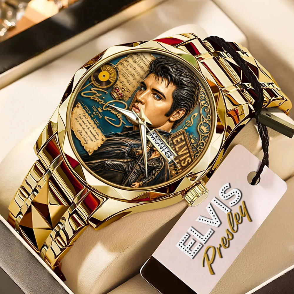Elvis Presley Alloy Luxury Quartz Watch - MAITM15339