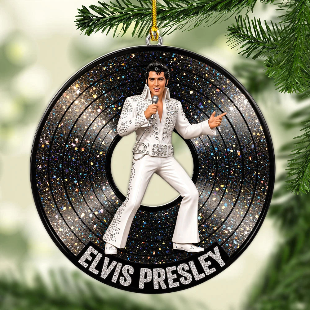 Elvis Presley Custom Shape 2-side Printed Acrylic Ornament - MAITM15299