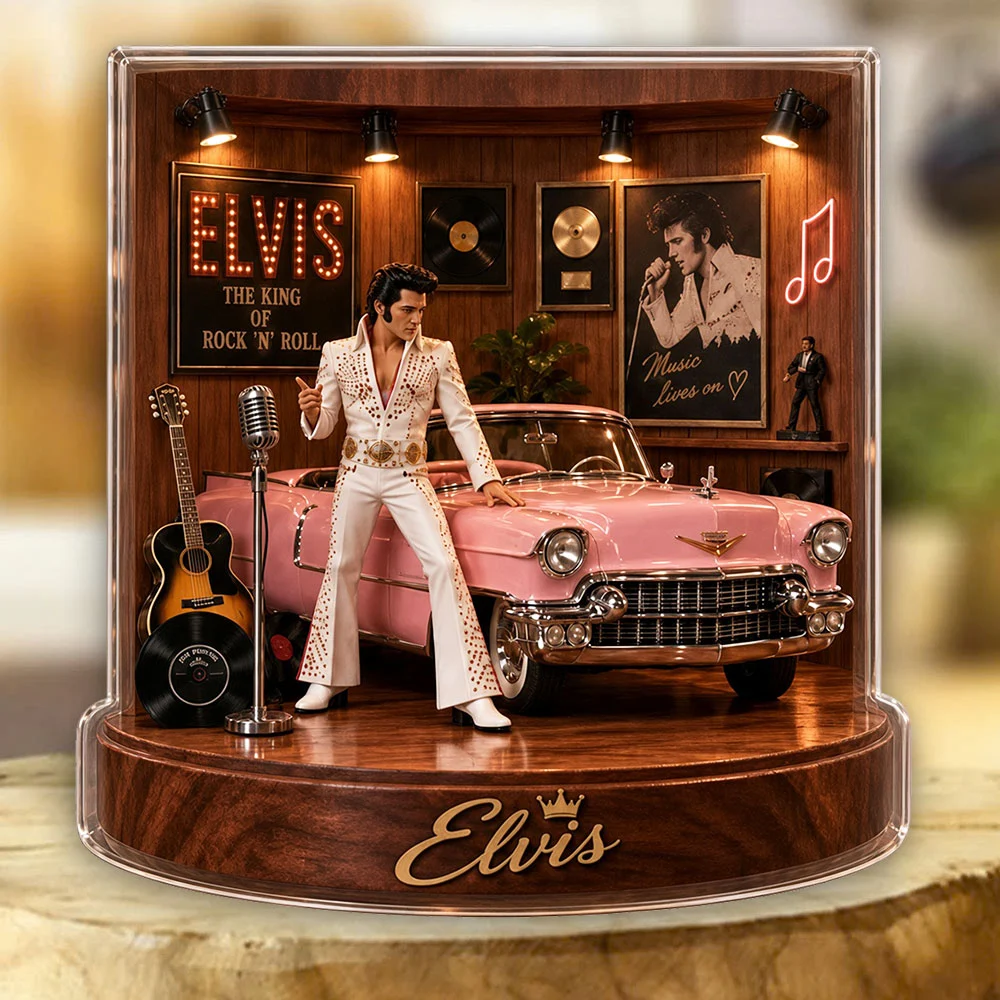 Elvis Presley Custom Shape Acrylic Plaque - MAITM15341