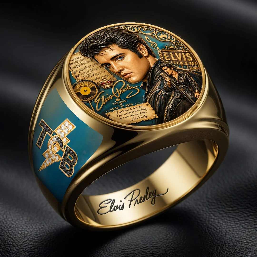 Elvis Presley 3D Engraved Ring - MAITM15394