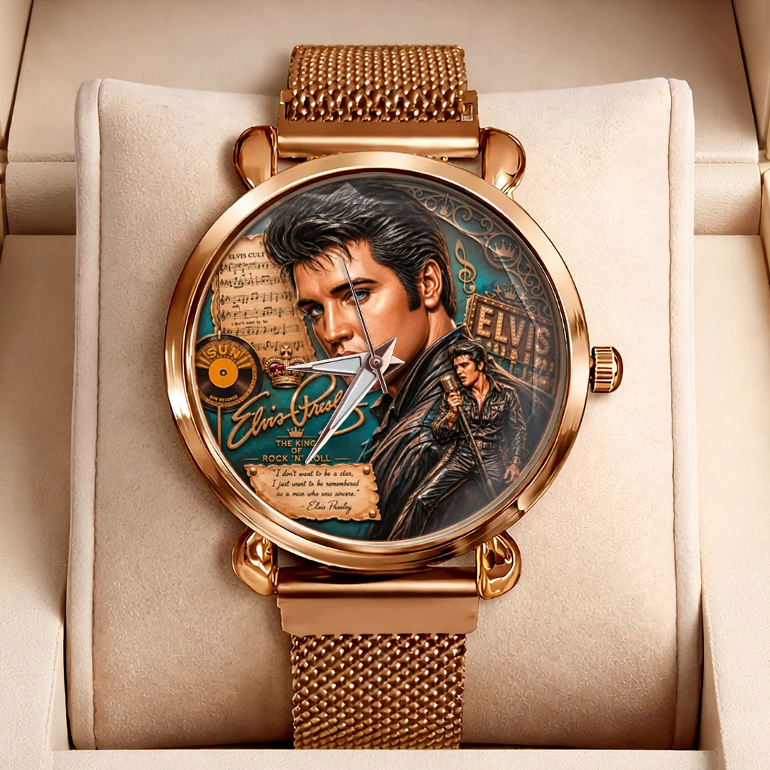 Elvis Presley Mesh Strap Quartz Watch - MAITM15340