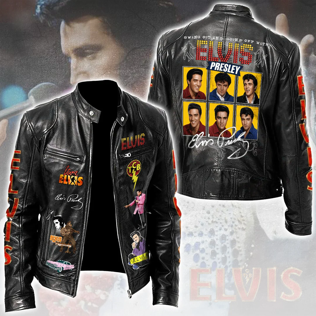 Elvis Presley Motorcycle Leather Jacket - TMTHU9909