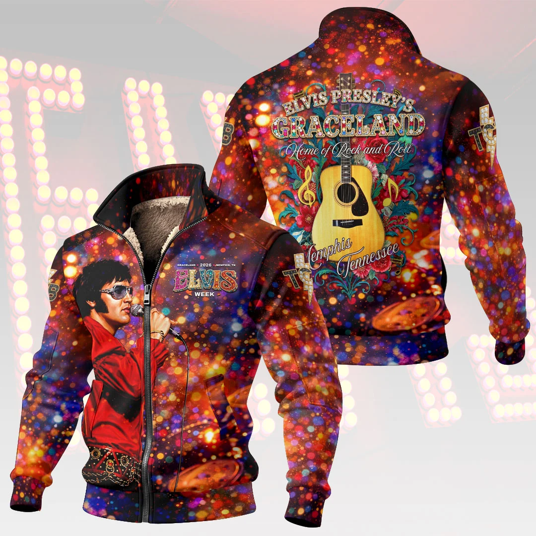 Elvis Presley Thick Knit Fleece Jacket - HOATT21555
