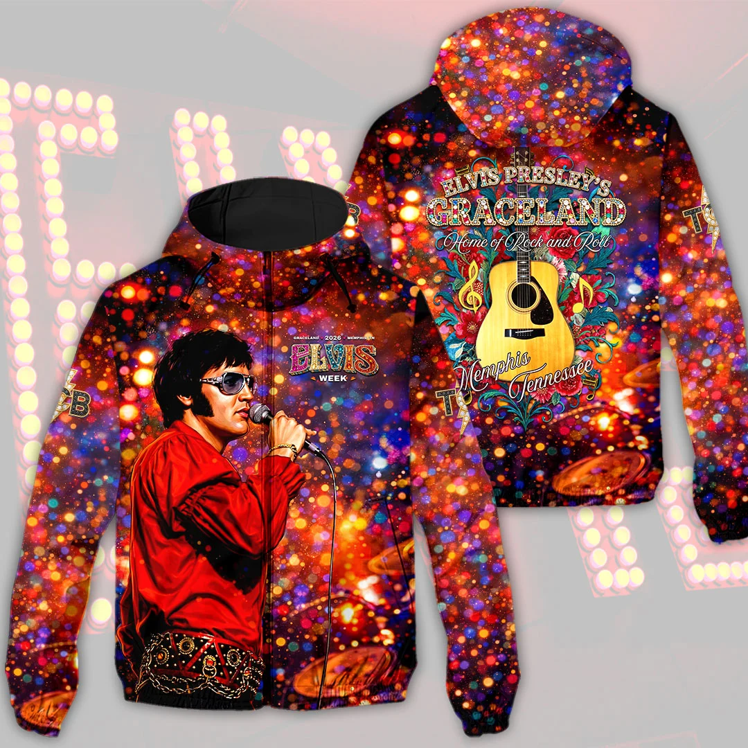 Elvis Presley 3D Windbreaker Jacket - HOATT21554