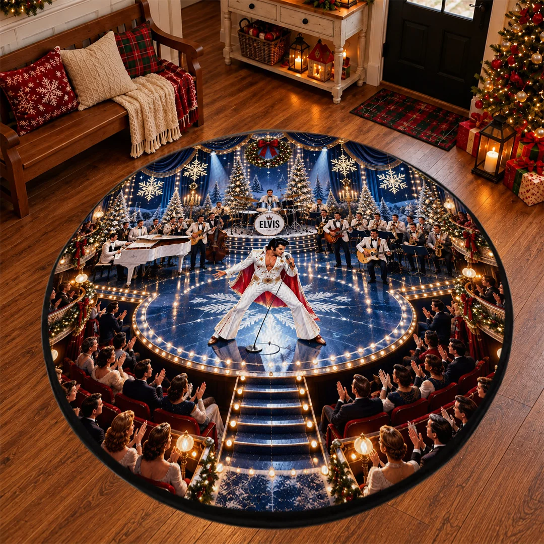 Elvis Presley Foldable Round Rug - TANTN26251