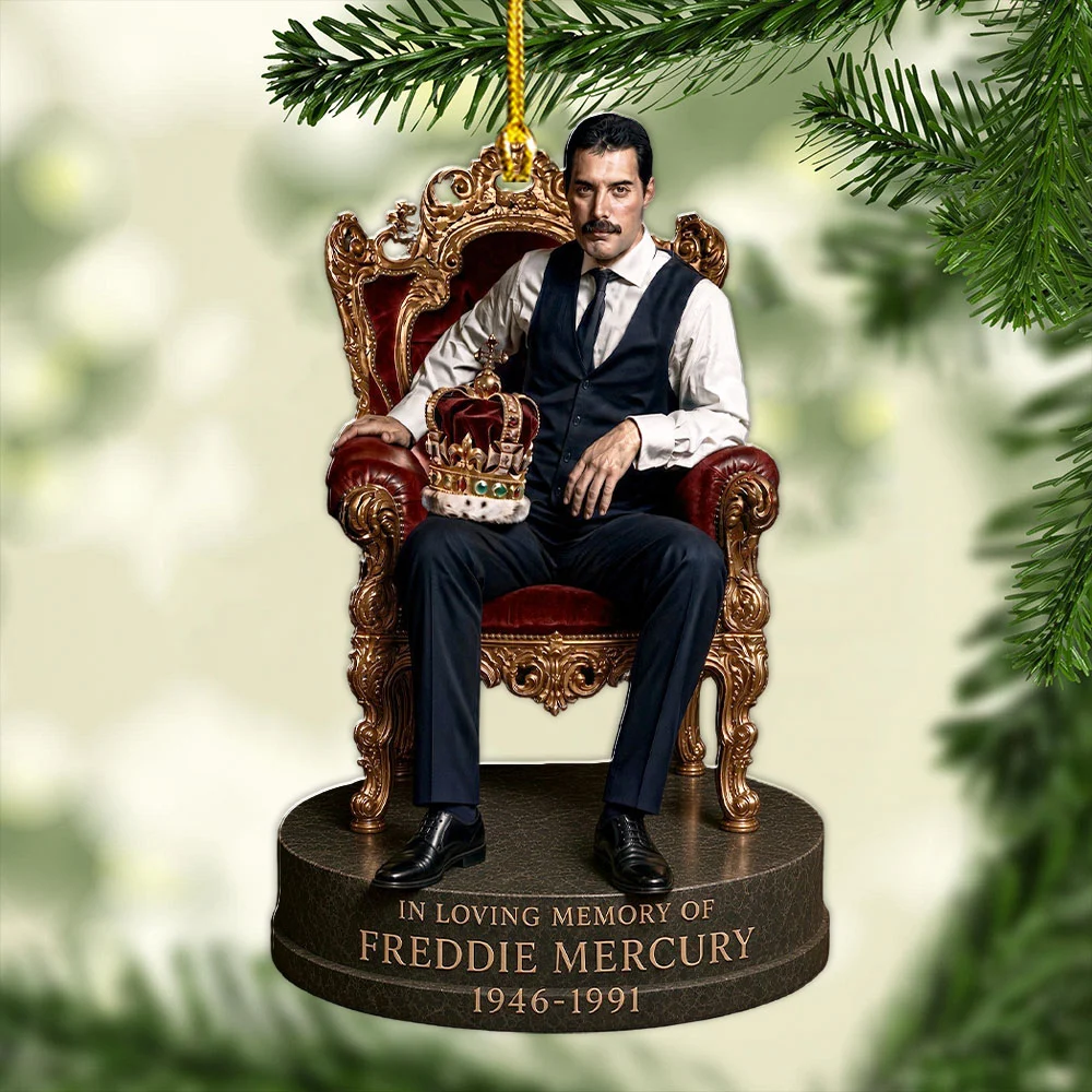 Freddie Mercury Custom Shape 2-side Printed Acrylic Ornament - MAITM15337