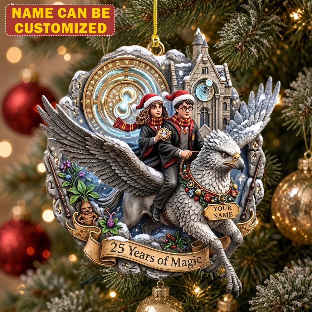 Personalized Harry Potter 25th Anniversary Custom Shape 2-side Printed Acrylic Ornament - TMTHU9730