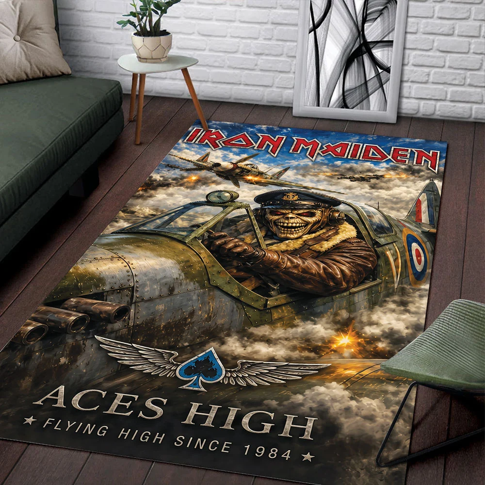 Iron Maiden Rectangular Rug - TMTHU10058