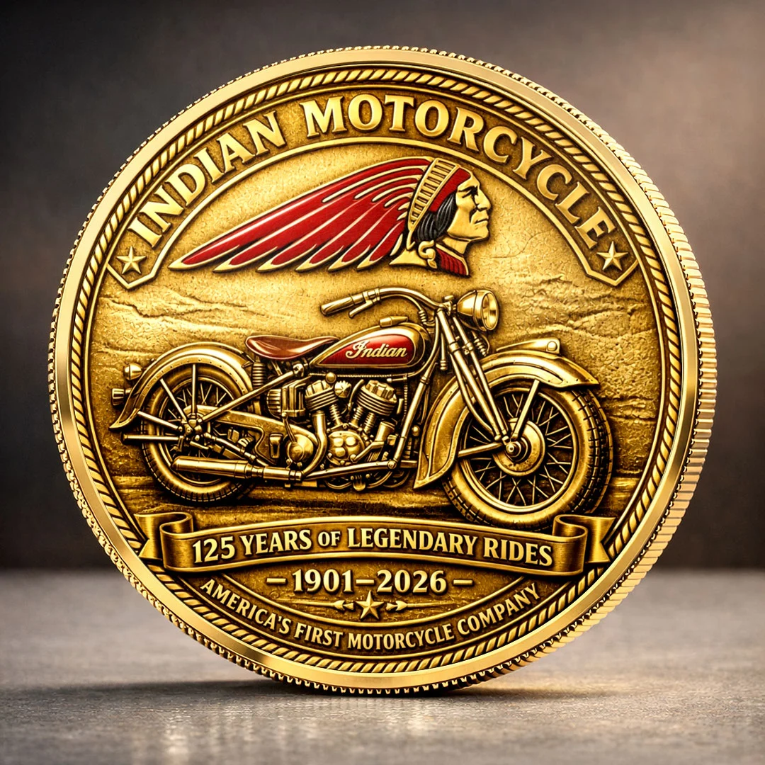 Indian Motorcycle 125th Anniversary 2026 Commemorative Coin - MAITM15417