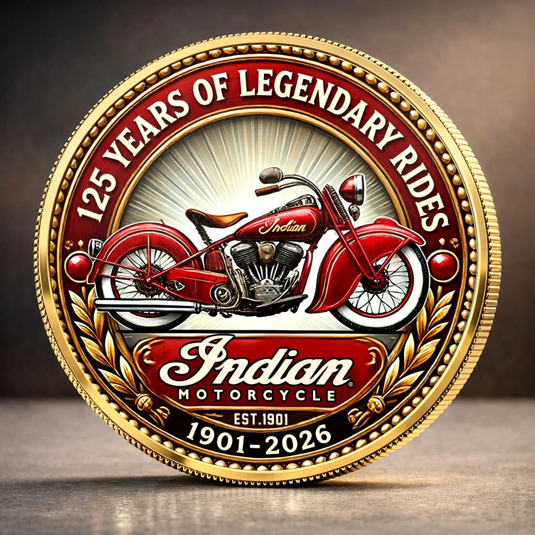 Indian Motorcycle 125th Anniversary 2026 Commemorative Coin - MAITM15421