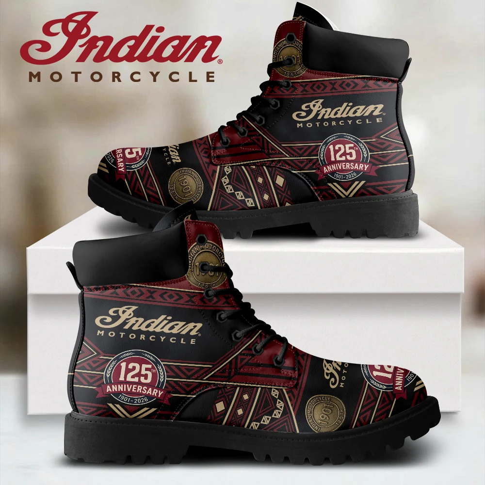 Indian Motorcycle 125th Anniversary All-Season Leather Boots - TMTHU10091