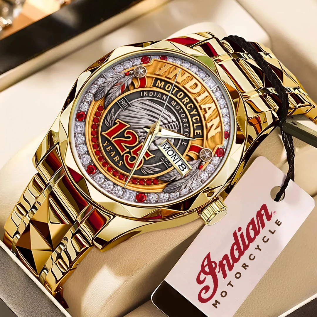 Indian Motorcycle 125th Anniversary Alloy Luxury Quartz Watch - TMTHU10071