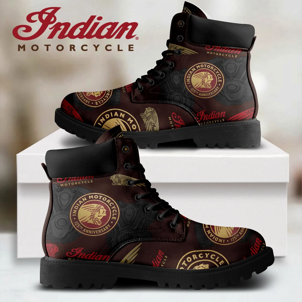 Indian Motorcycle 125th Anniversary All-Season Leather Boots - TMTHU10090