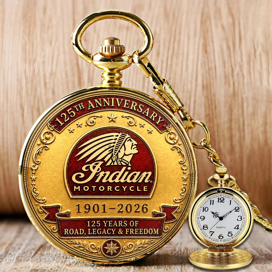 Indian Motorcycle 125th Anniversary Pocket Watch - HOATT26743