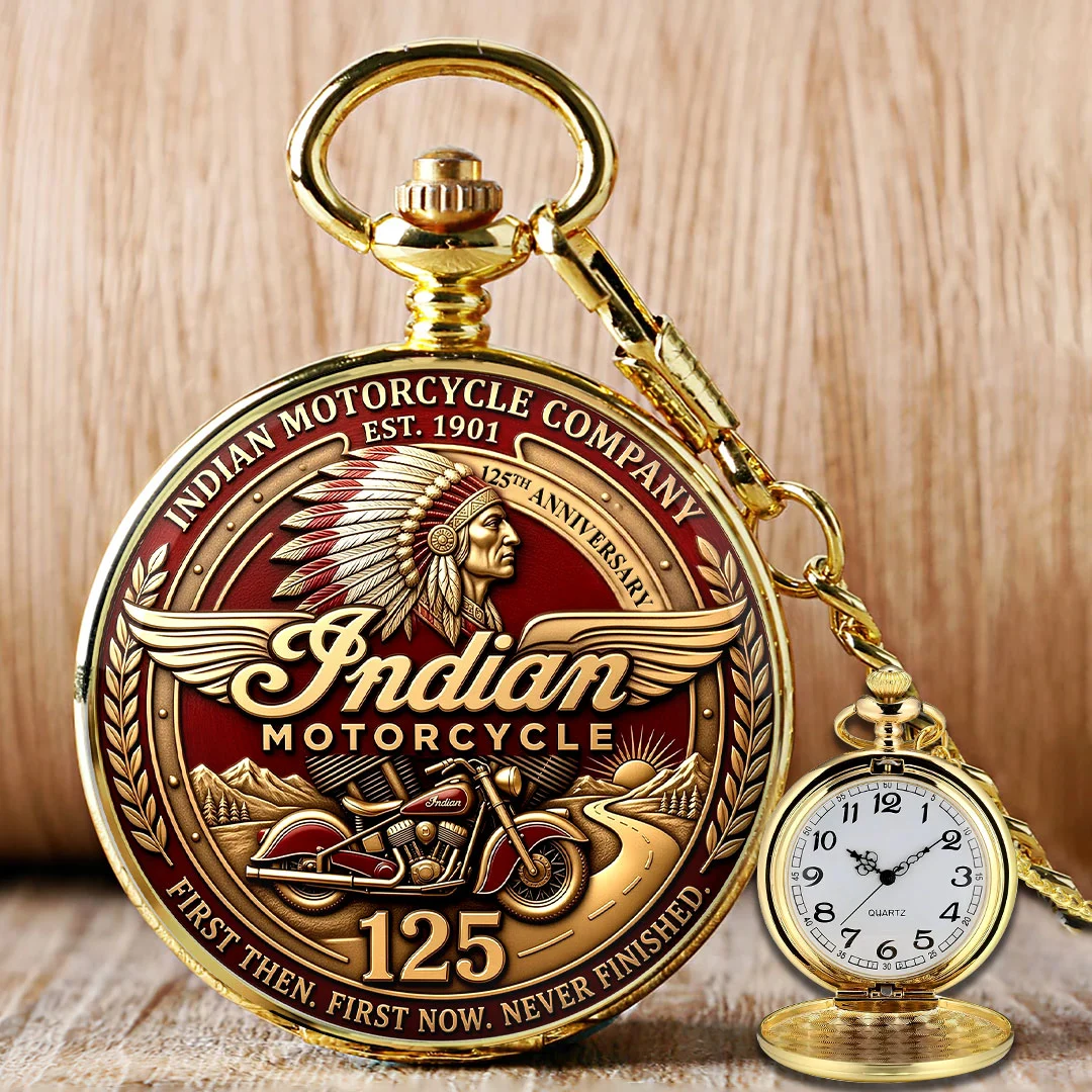 Indian Motorcycle 125th Anniversary Pocket Watch - HOATT26744