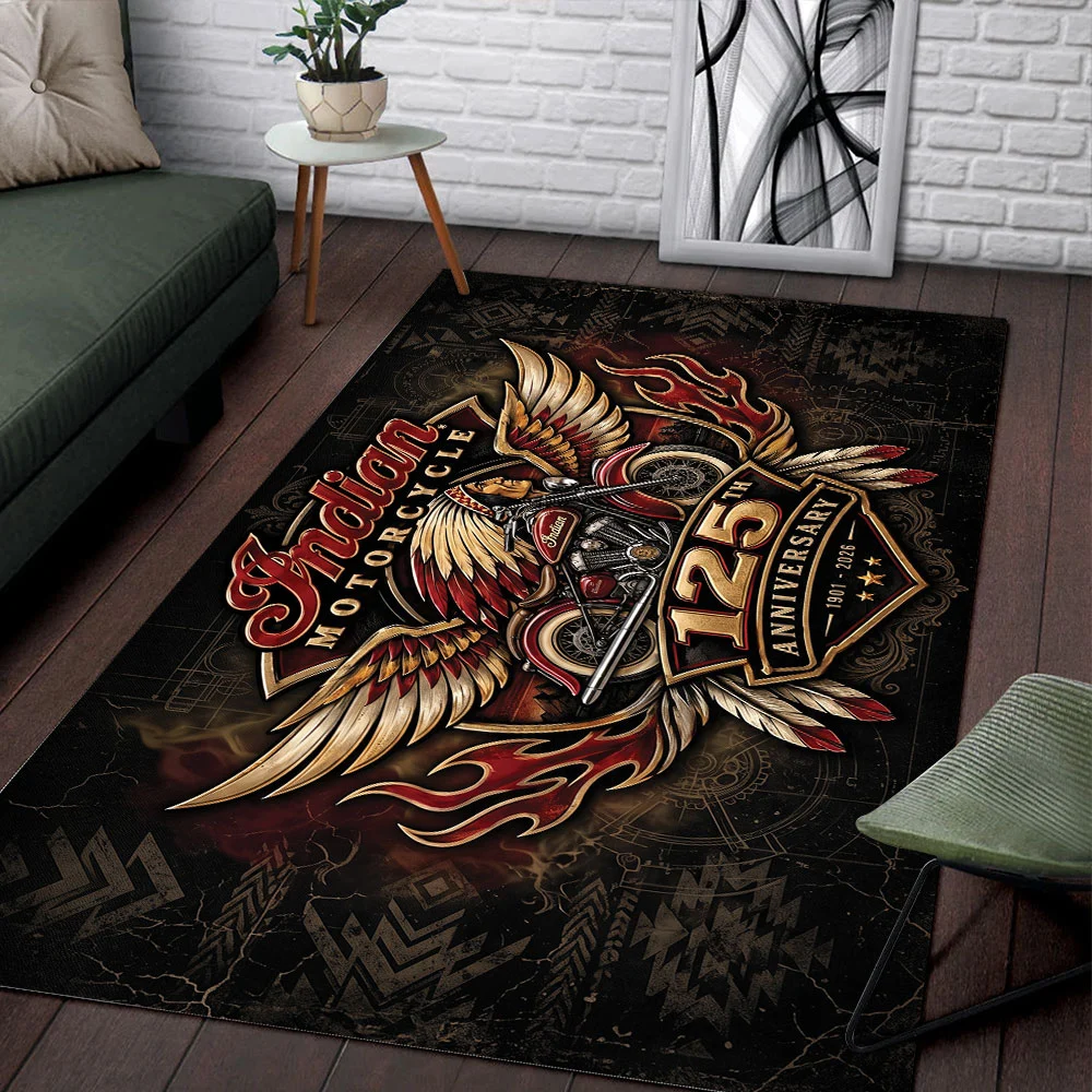 Indian Motorcycle 125th Anniversary Rectangular Rug - TMTHU9978